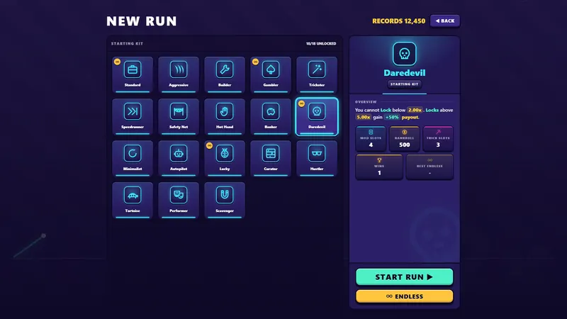 Starting Kits change how a run begins.
